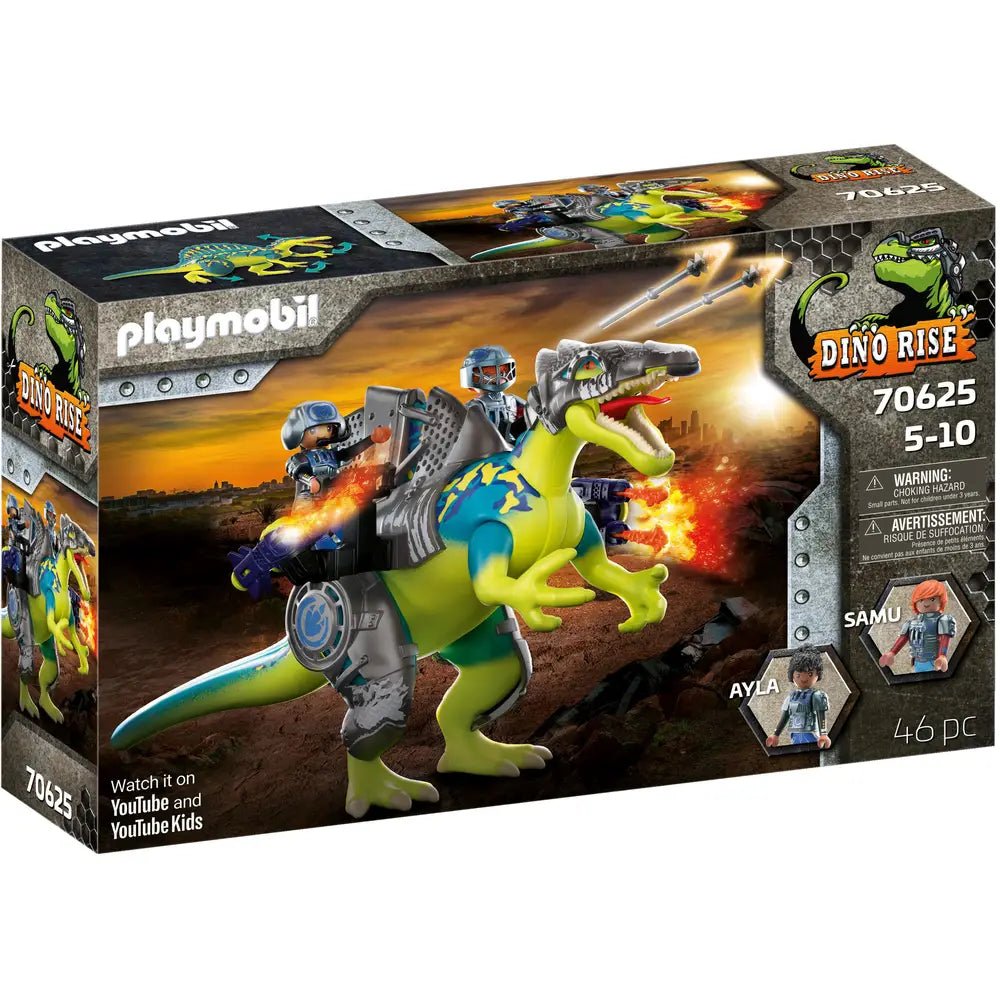 Playmobil Dino Rise Set mit Spinosaurus und doppelter Feuerkraft