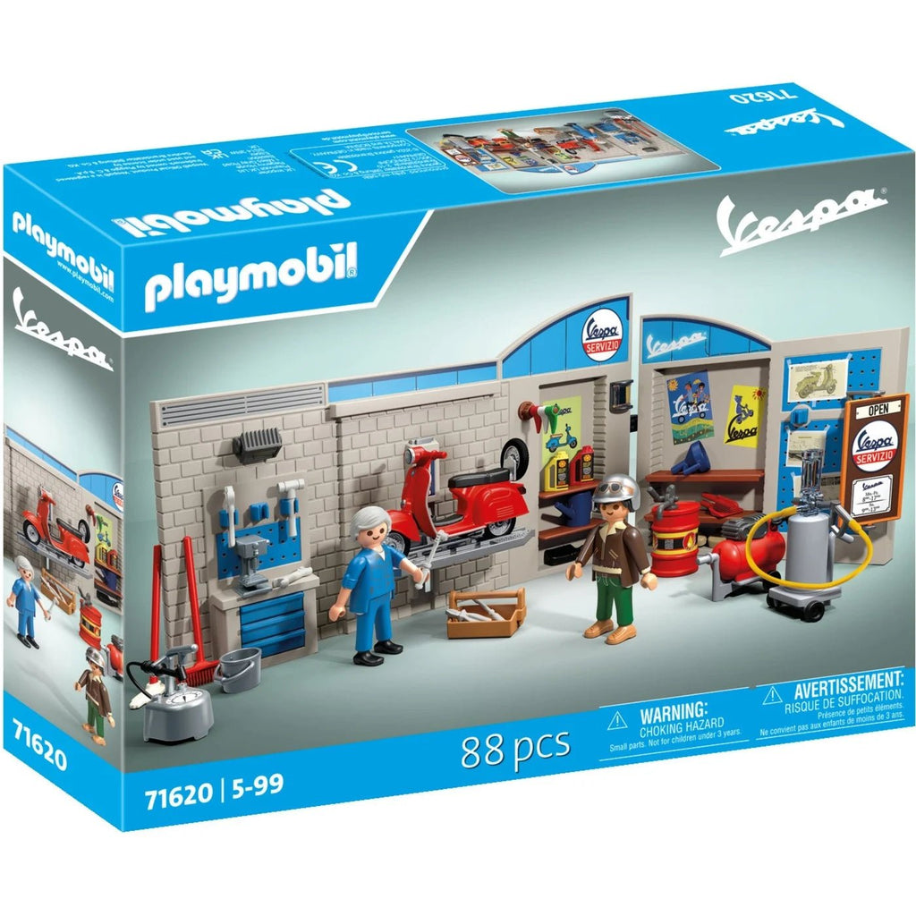 Playmobil® 71620 - 60s Vespa Garage, Konstruktionsspielzeug - Playmobil