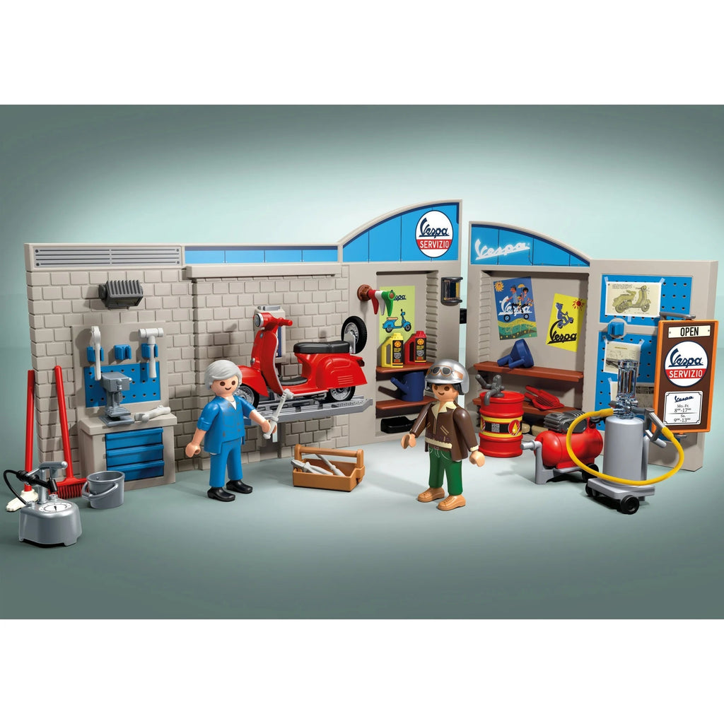 Playmobil® 71620 - 60s Vespa Garage, Konstruktionsspielzeug - Playmobil