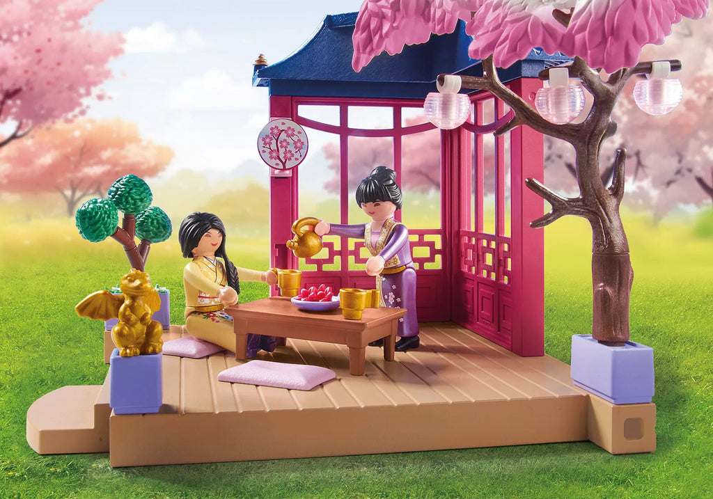 Playmobil Asiatischer Garten mit Pavillon, Pandas & Teezeremonie