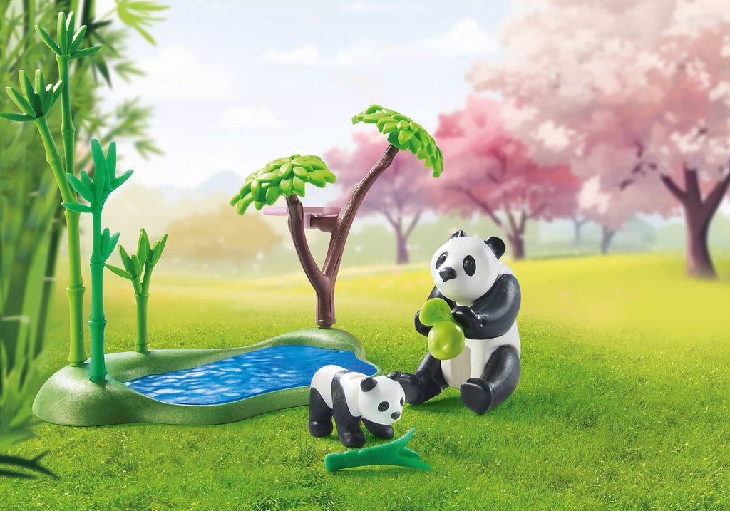 Playmobil Asiatischer Garten mit Pavillon, Pandas & Teezeremonie
