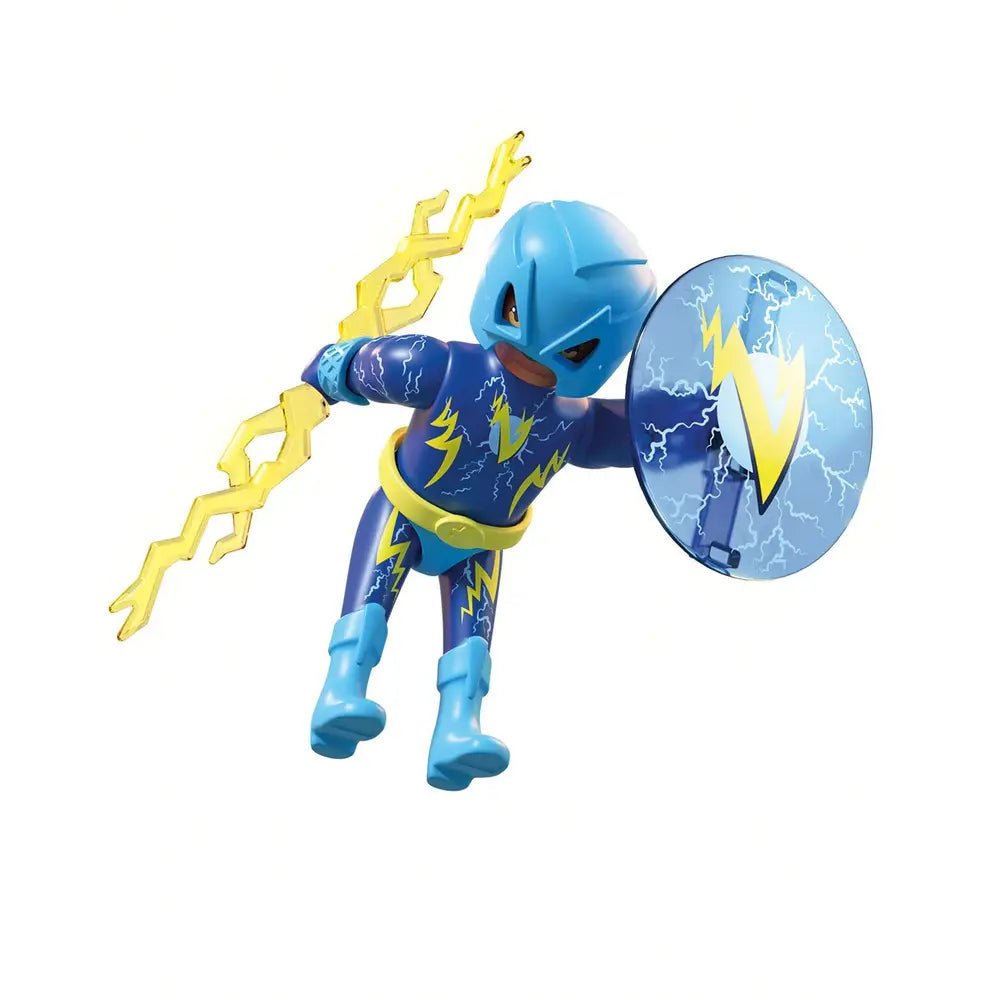 Superheld Blue Voltage aus der PLAYMOBIL Heroes-Serie

