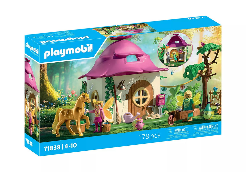 PLAYMOBIL Gemütliches Feenhaus mit Einhorn Figuren Zubehör
