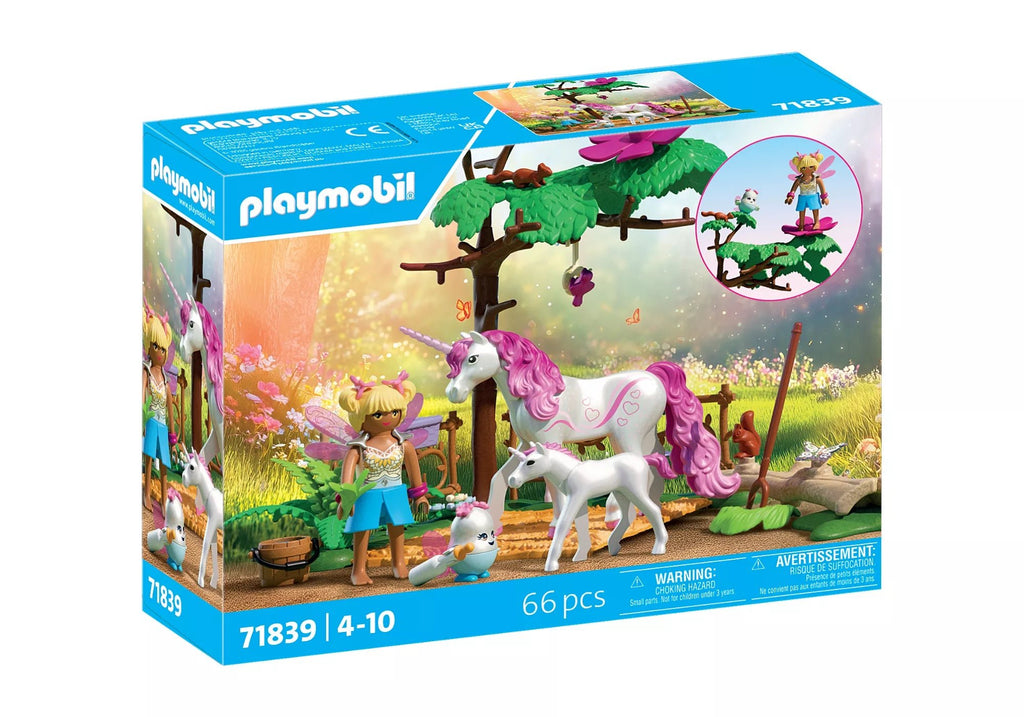Zauberhafter Einhornstall PLAYMOBIL Set mit Figuren und Zubehör
