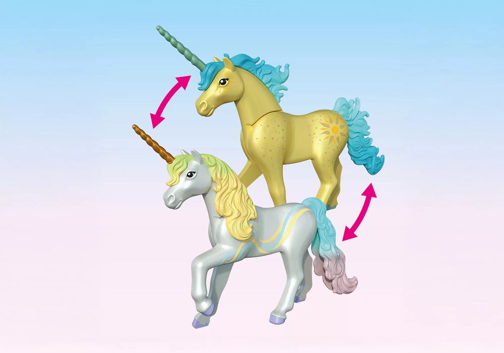 Sammeleinhorn Regenbogenblume PLAYMOBIL Fantasy Spielset Kinder
