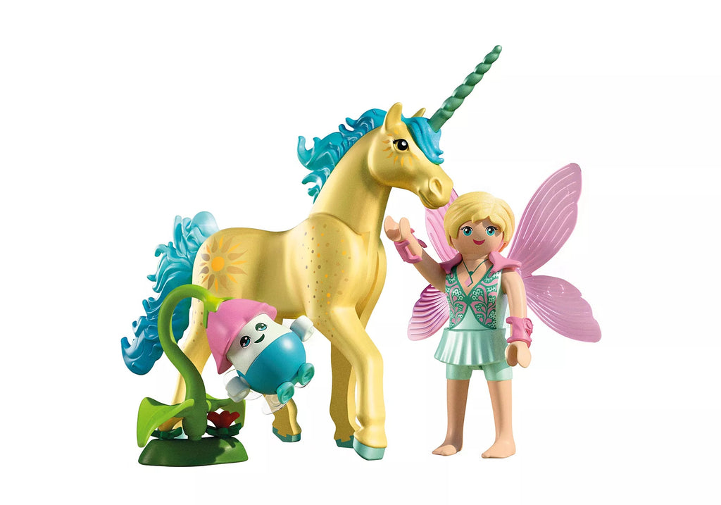 PLAYMOBIL Sammeleinhorn Sonnenscheinblüte mit Fee und Joyling ab 4
