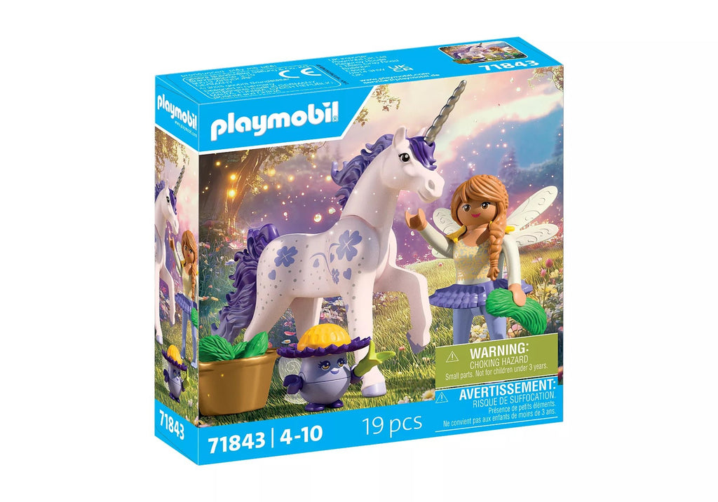Einhorn Glückslavendel PLAYMOBIL Set mit Fee Figuren Zubehör
