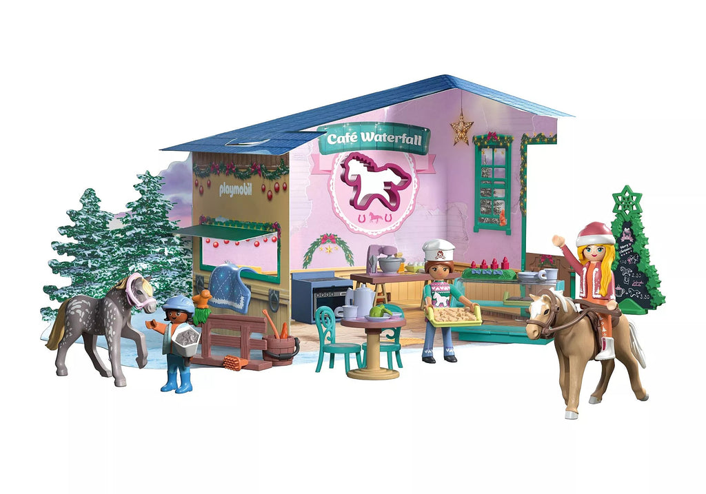 PLAYMOBIL Adventskalender 71952 Weihnachtsbacken im Reitercafé