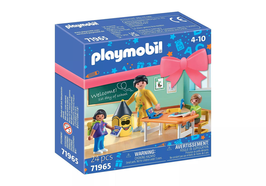 Playmobil Erster Schultag – Spielset mit Lehrerin, Schulbank & Zubehör