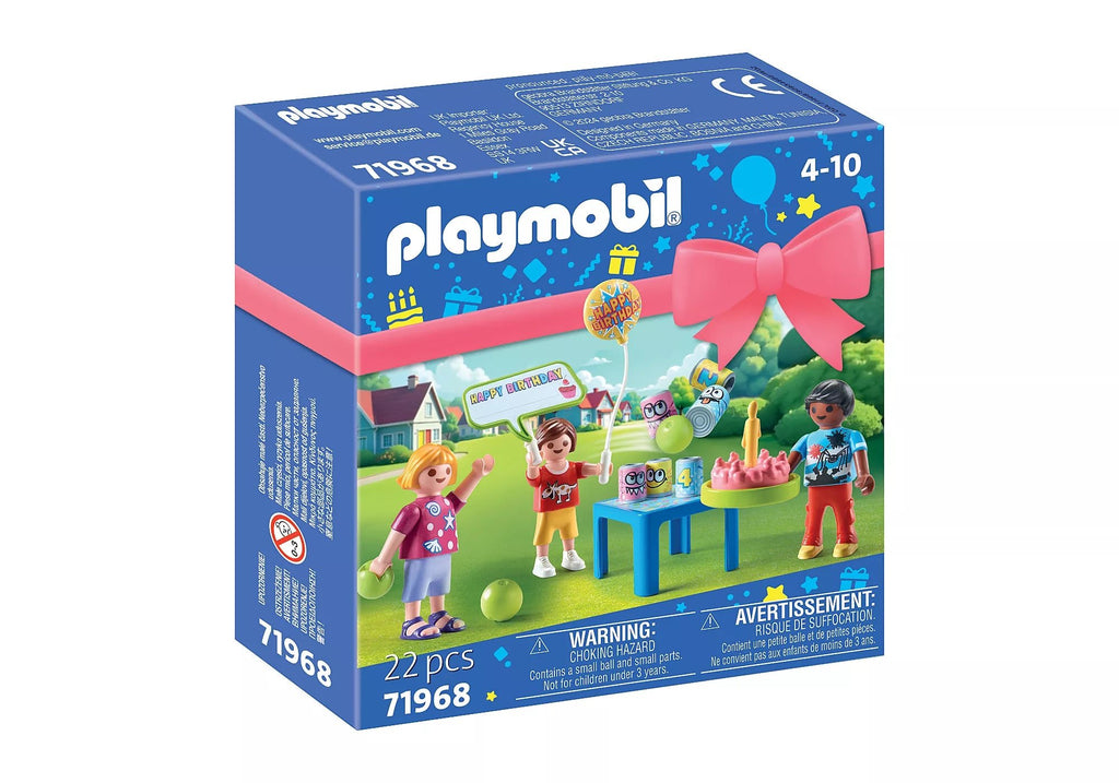 Playmobil Kindergeburtstag – Spielset mit Dosenwerfen & Torte ab 4
