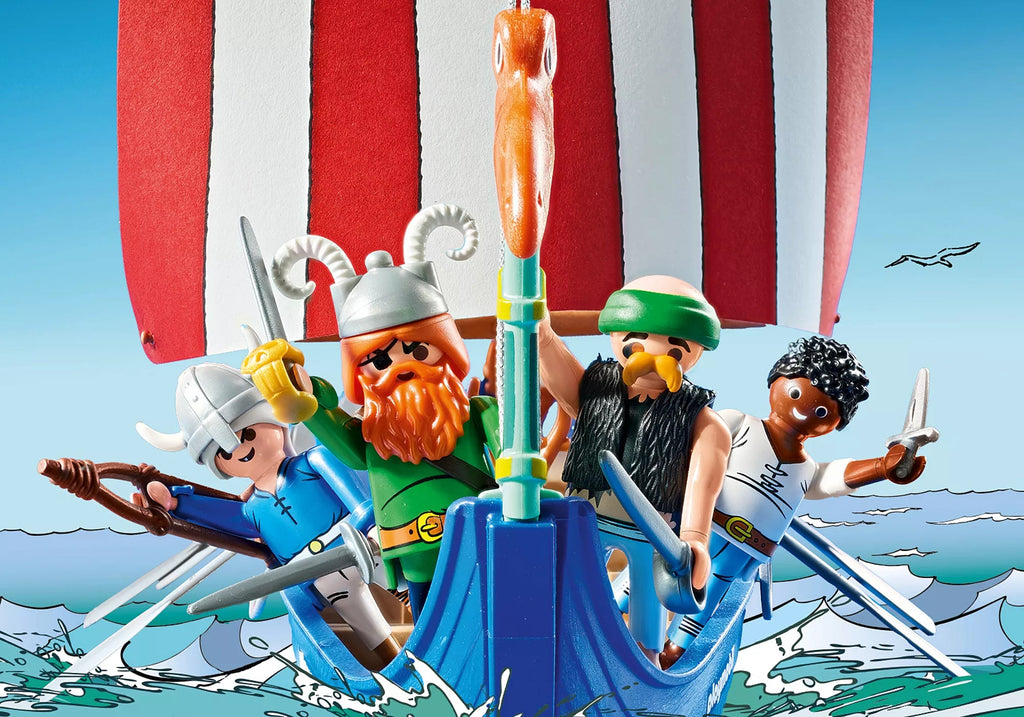 Playmobil Asterix Piratenschiff – Schiff mit Crew & Zubehör ab 5 Jahren