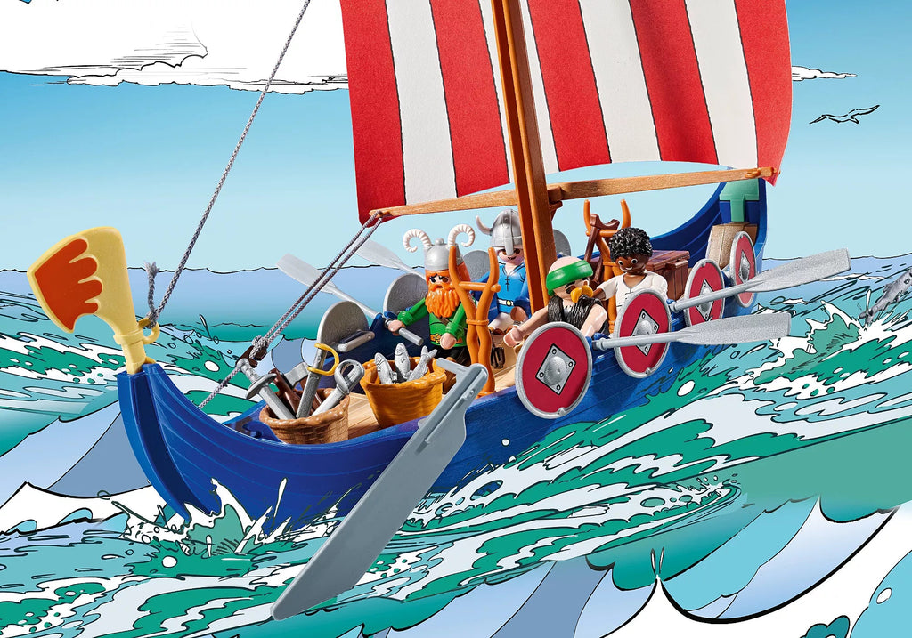 Playmobil Asterix Piratenschiff – Schiff mit Crew & Zubehör ab 5 Jahren