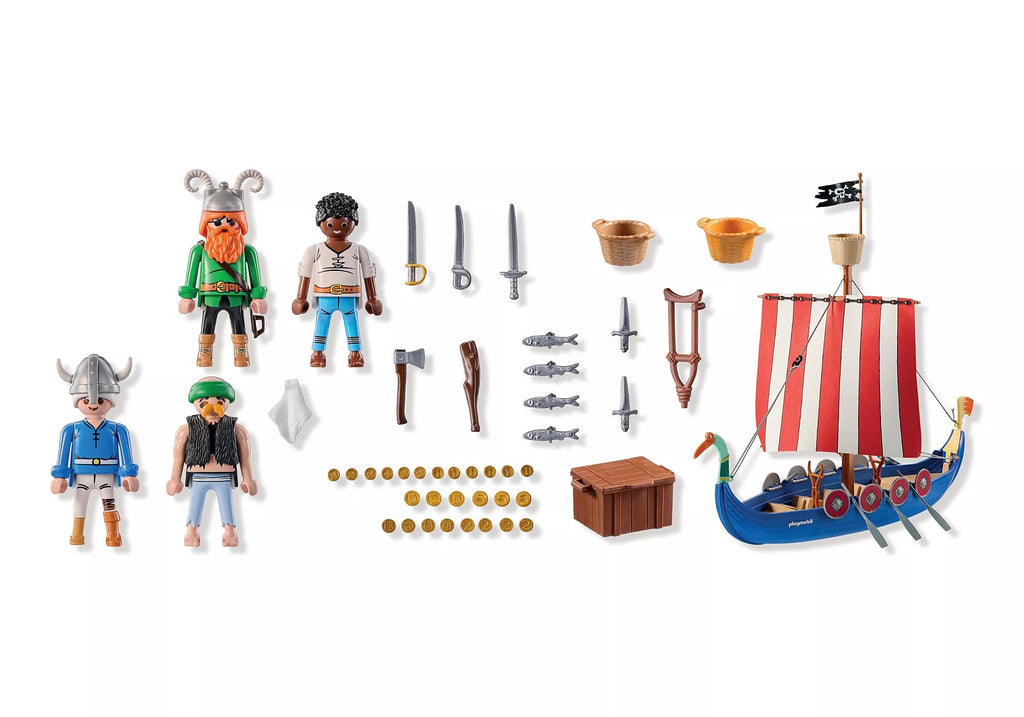 Playmobil Asterix Piratenschiff – Schiff mit Crew & Zubehör ab 5 Jahren