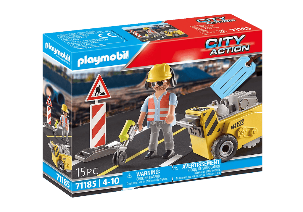 Playmobil® City Action - Bauarbeiter mit Kantenfräser - Playmobil