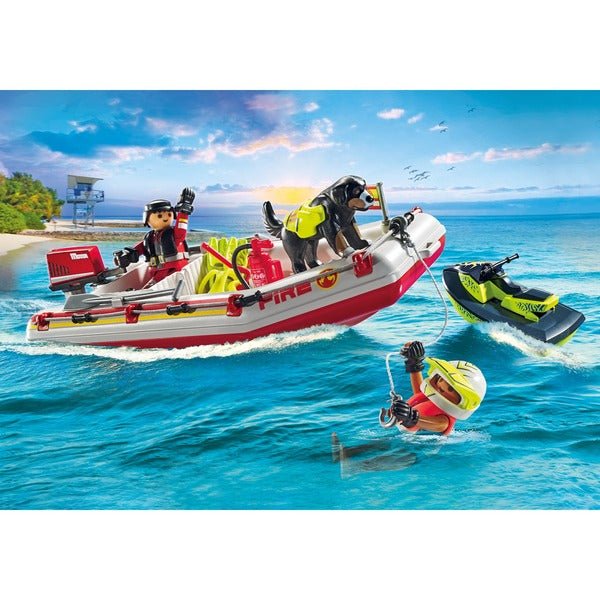 Playmobil® City Action Heroes - Feuerwehrboot mit Aqua Scooter - Playmobil