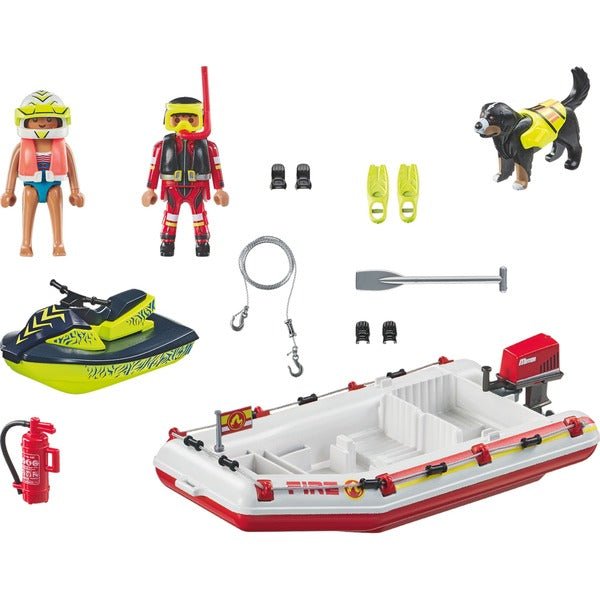 Playmobil® City Action Heroes - Feuerwehrboot mit Aqua Scooter - Playmobil