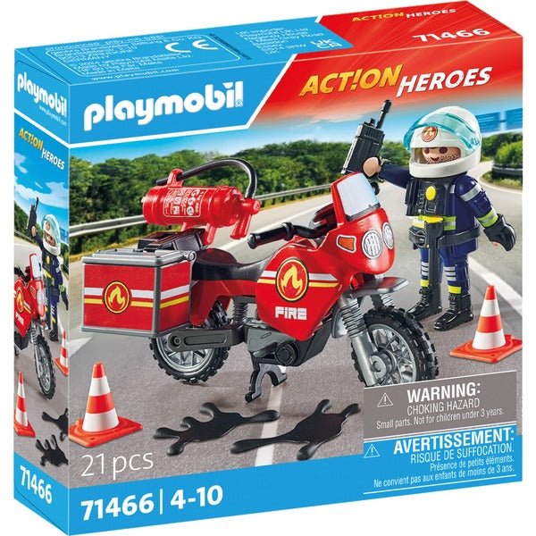 Playmobil® City Action Heroes - Feuerwehrmotorrad am Unfallort - Playmobil