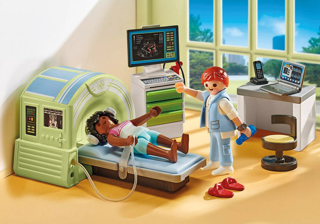 PLAYMOBIL 71618 MRT mit Patientin, Arzt & Diagnose-Zubehör