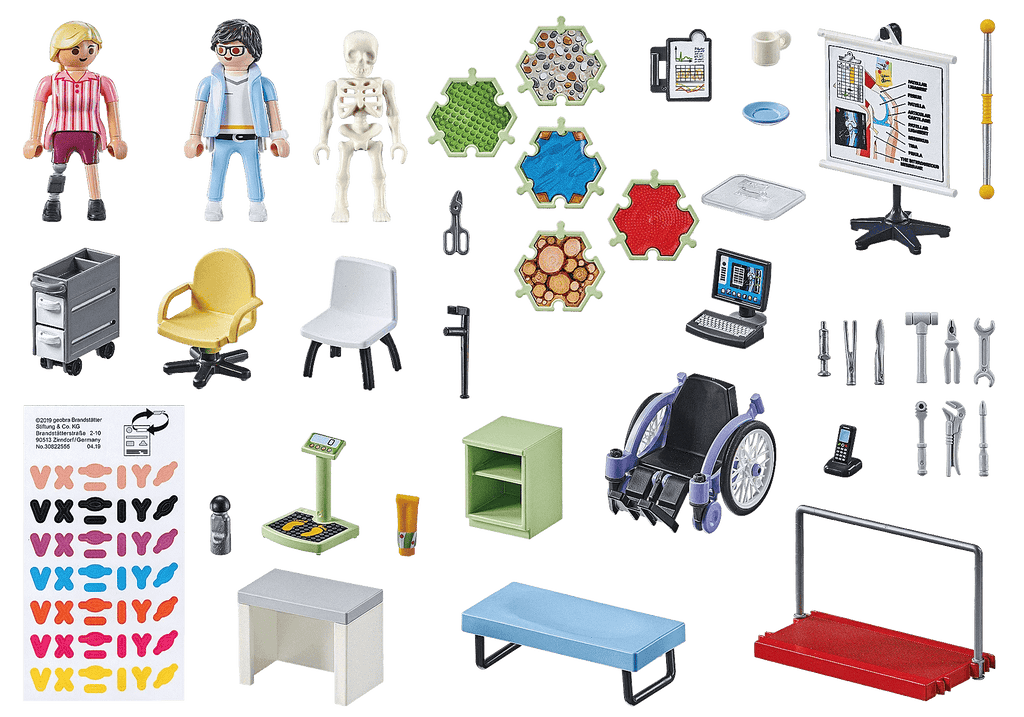 PLAYMOBIL 71617 Orthopädie mit Prothese, Rollstuhl & Figuren