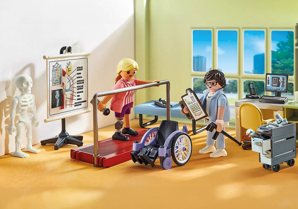 PLAYMOBIL 71617 Orthopädie mit Prothese, Rollstuhl & Figuren