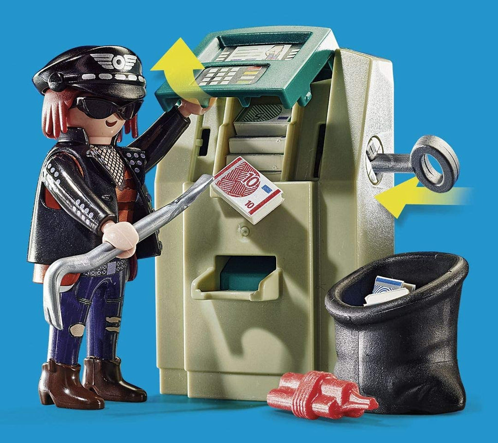 Playmobil® City Action - Polizei - Motorrad: Verfolgung des Geldräubers - Playmobil