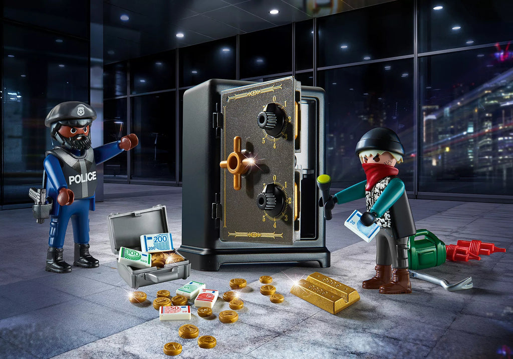 Playmobil 70908 Starter Pack Tresorknacker mit Tresor & Polizei