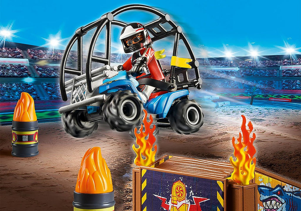 Playmobil® City Action - Stuntshow Quad mit Feuerrampe   - Playmobil