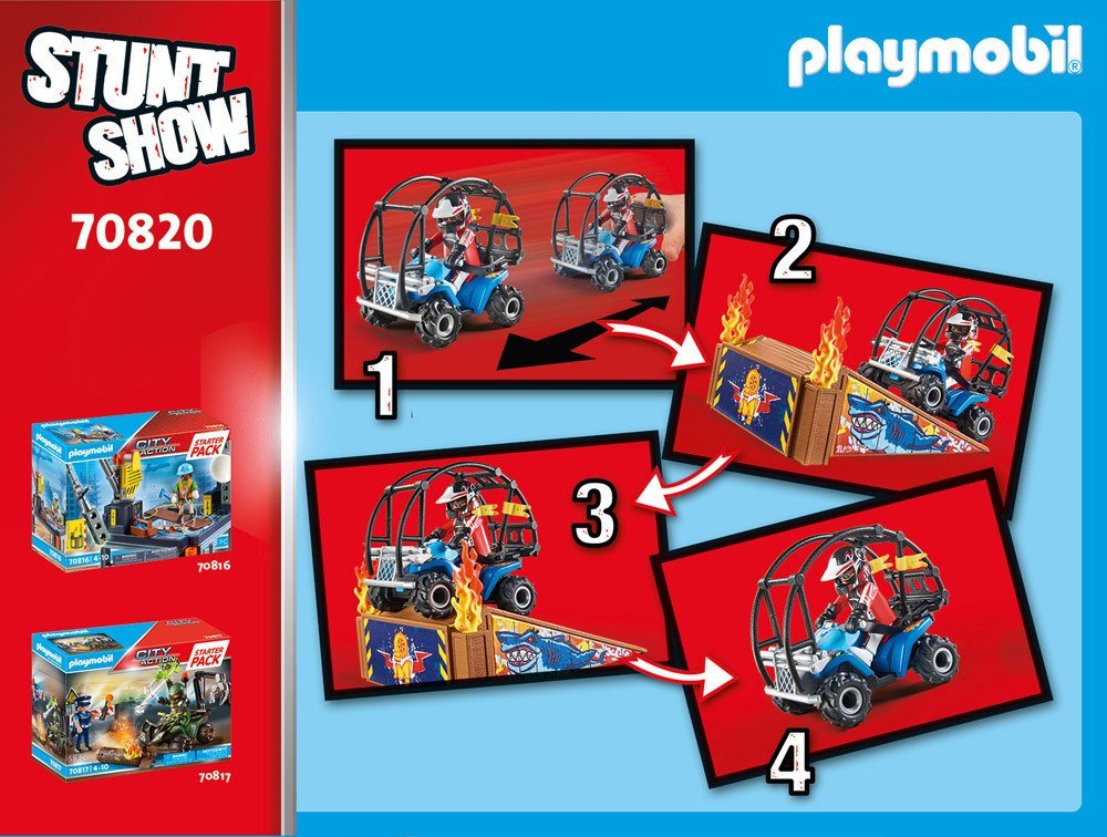 Playmobil® City Action - Stuntshow Quad mit Feuerrampe   - Playmobil