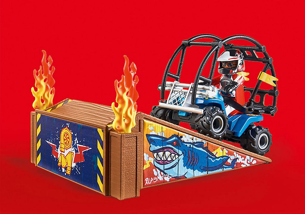 Playmobil® City Action - Stuntshow Quad mit Feuerrampe   - Playmobil