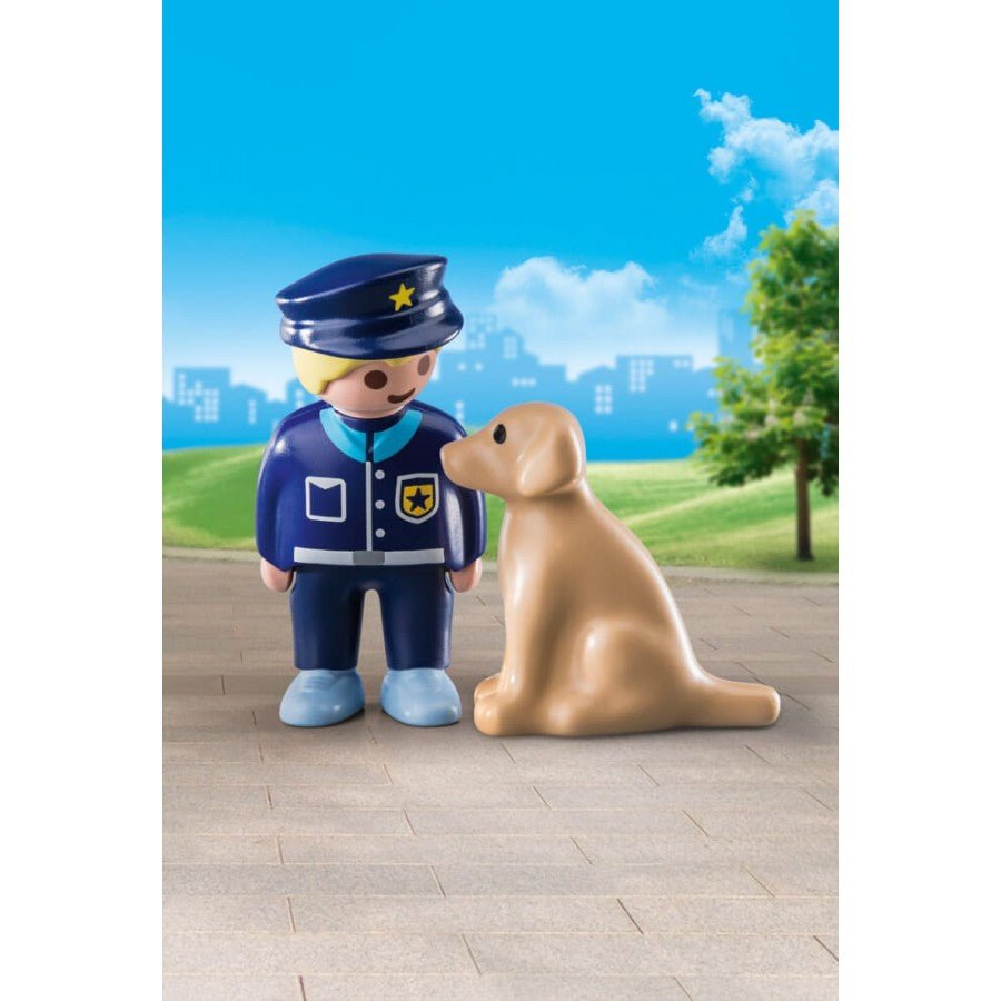 Playmobil Country 1.2.3 - Polizist mit Hund - Playmobil