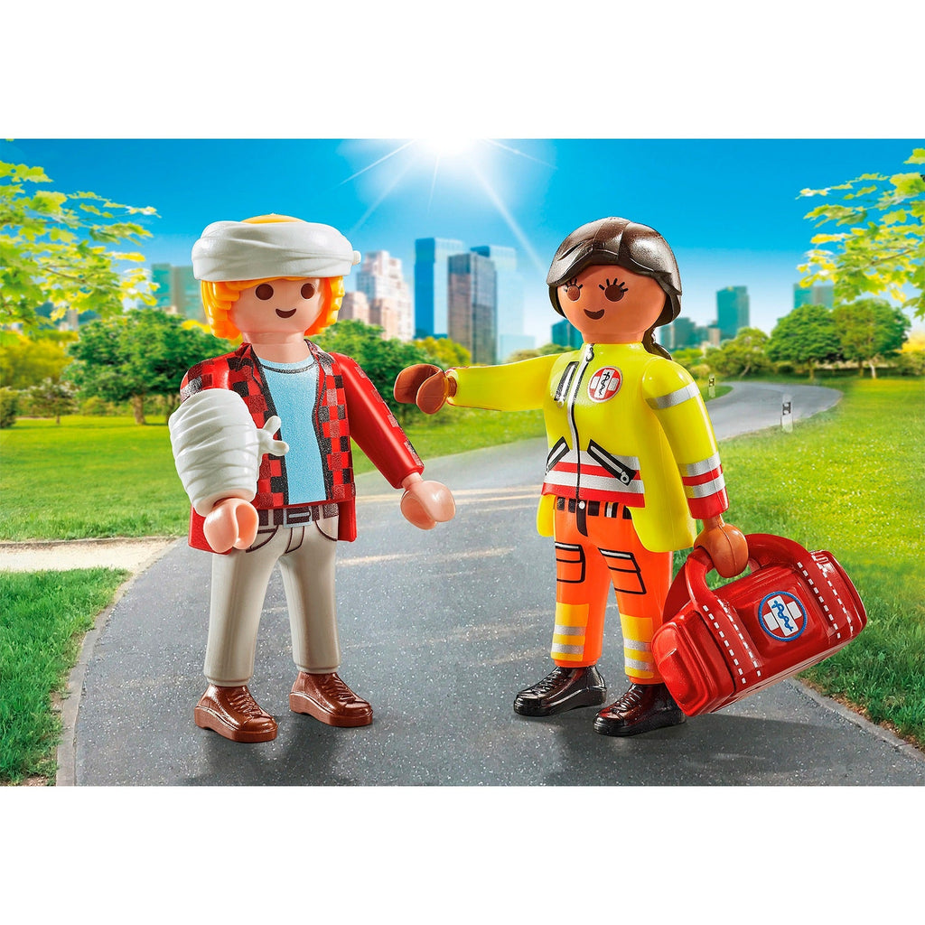 Playmobil® Duo Pack - Sanitäterin mit Patient - Playmobil