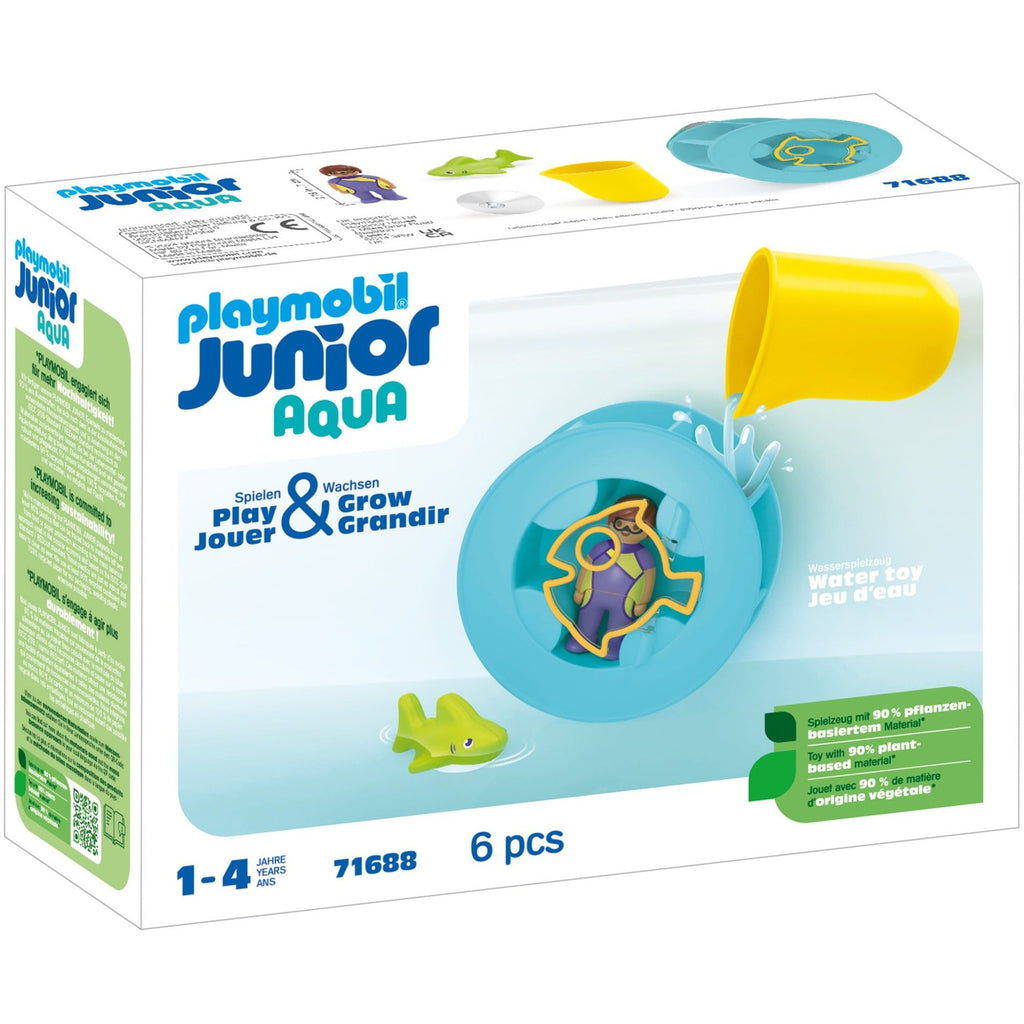 Playmobil® Junior Aqua 71688 - Wasserwirbelrad mit Babyhai - Playmobil