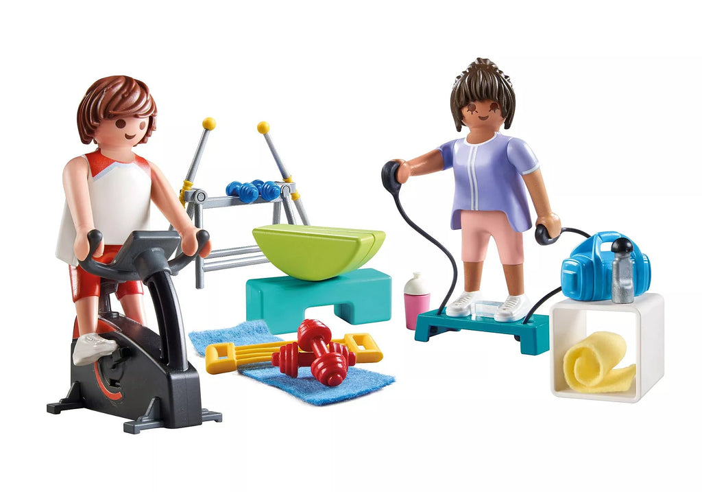 Playmobil Fitnesstraining mit Heimtrainer, Stepper & Zubehör