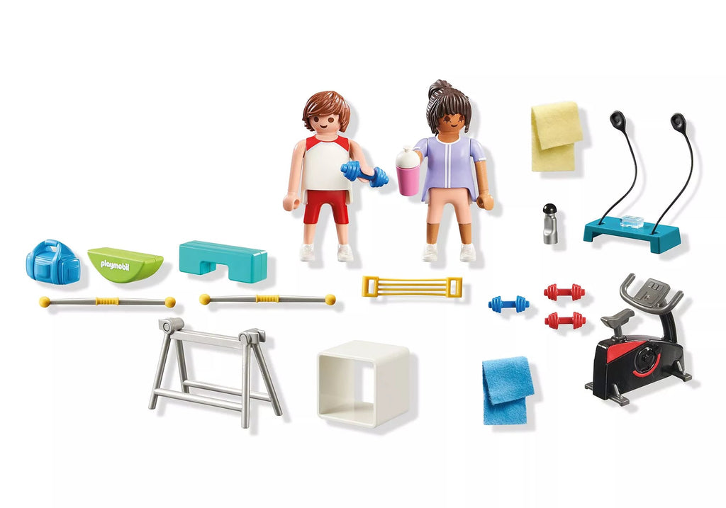 Playmobil Fitnesstraining mit Heimtrainer, Stepper & Zubehör