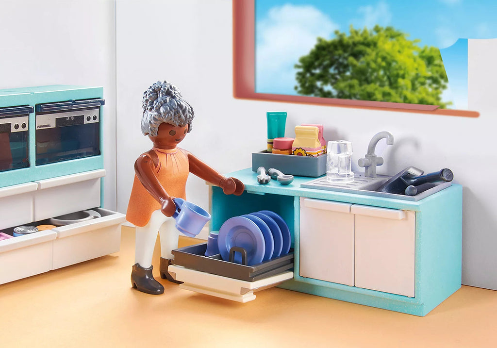 PLAYMOBIL 71608 Küche mit Essplatz & Zubehör für Wohnhaus