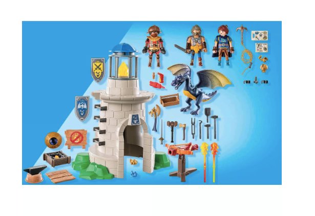 Playmobil® Novelmore - Ritterturm mit Schmied und Drache - Playmobil