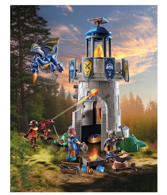 Playmobil® Novelmore - Ritterturm mit Schmied und Drache - Playmobil