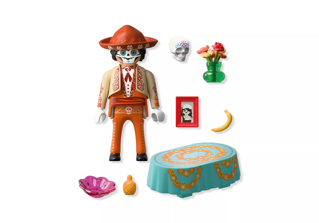 Playmobil Figur mit Hut bei Día de los Muertos