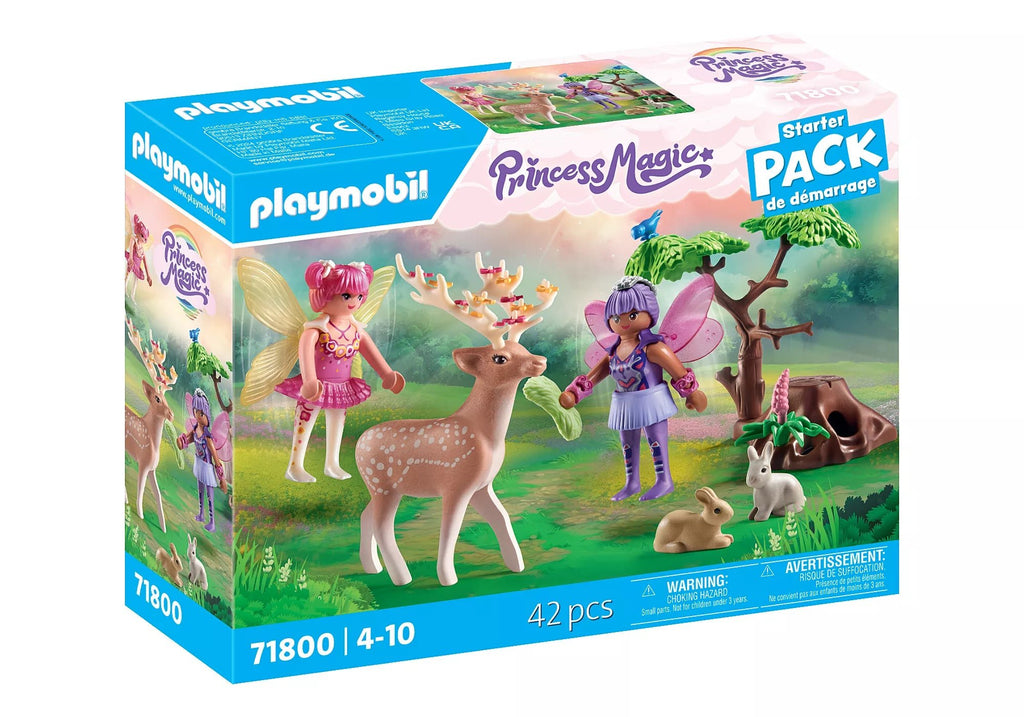 Playmobil Feen mit Hirsch, Hasen & Zubehör im Starter Pack