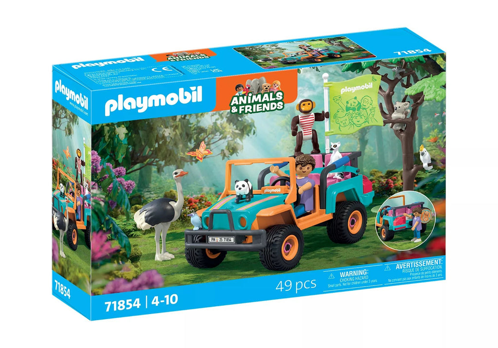 Geländewagen mit Figuren und Tieren Playmobil ab 4 Jahren