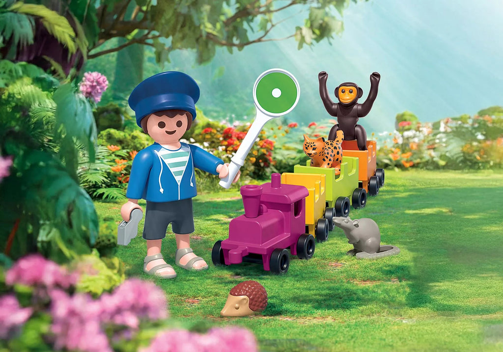 Bunte Lokfahrt Playmobil Animals & Friends ab 4 Jahren