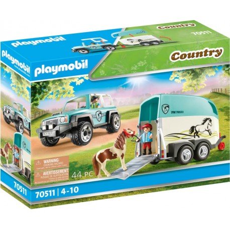 Playmobil®Country - PKW mit Ponyanhänger - Playmobil