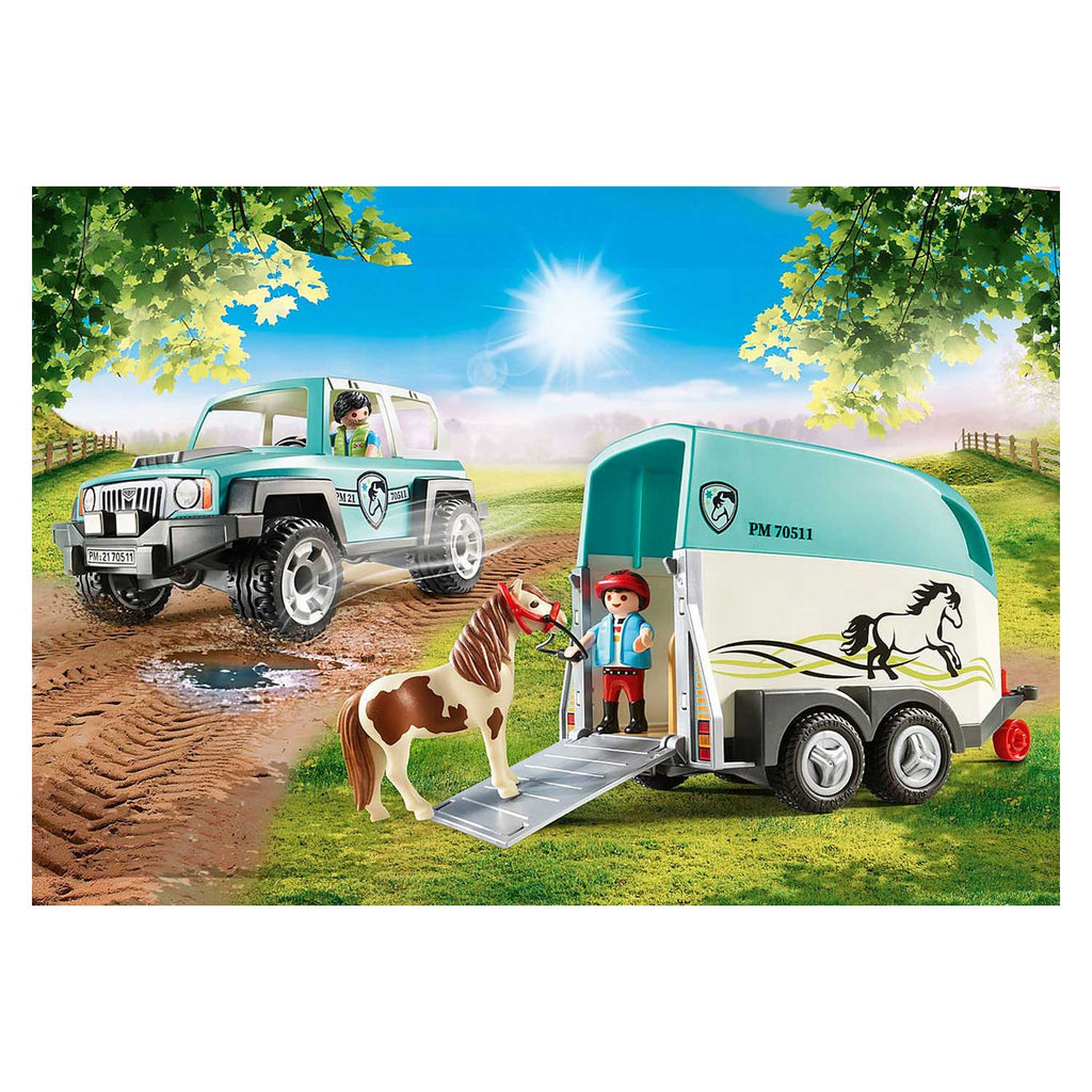 Playmobil®Country - PKW mit Ponyanhänger - Playmobil