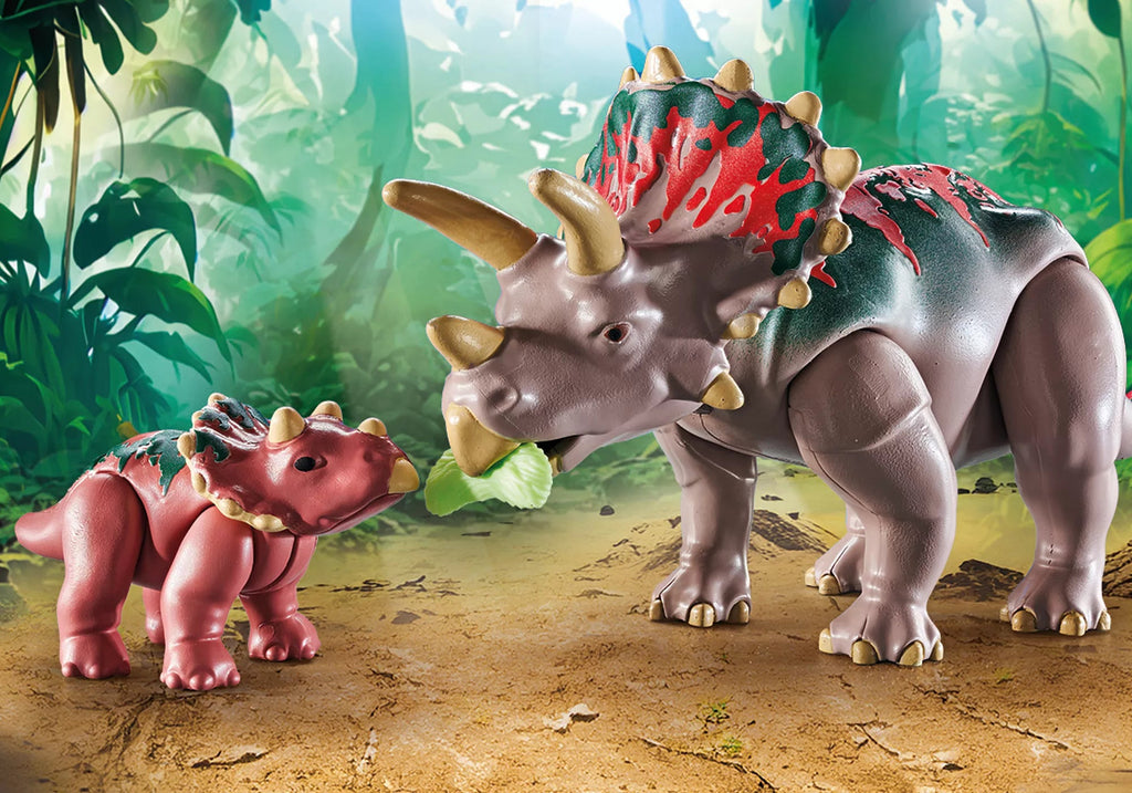 Playmobil Triceratops mit Baby – Dino-Set mit Forscher & Zubehör ab 4