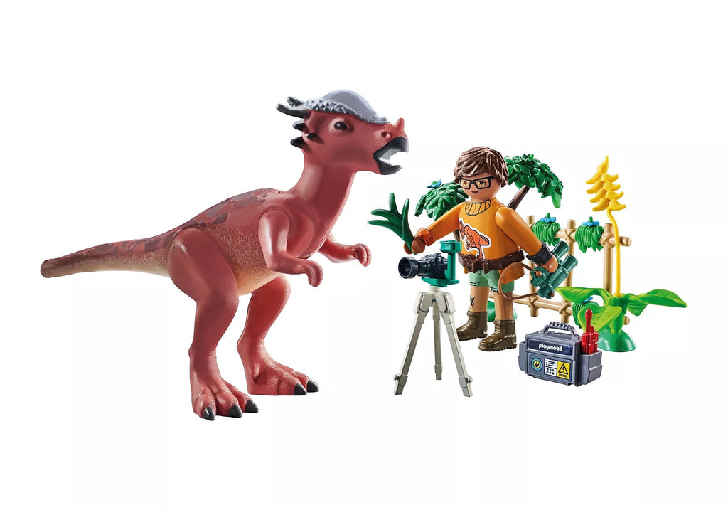 Playmobil Stygimoloch Beobachtung – Dino-Set mit Forscher & Zubehör ab 4