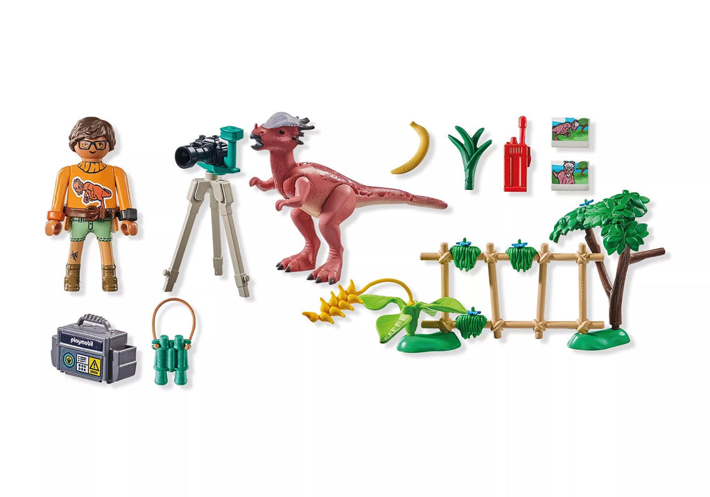 Playmobil Stygimoloch Beobachtung – Dino-Set mit Forscher & Zubehör ab 4