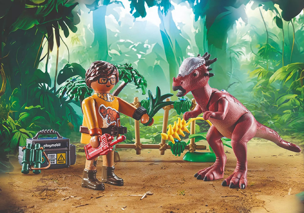 Playmobil Stygimoloch Beobachtung – Dino-Set mit Forscher & Zubehör ab 4