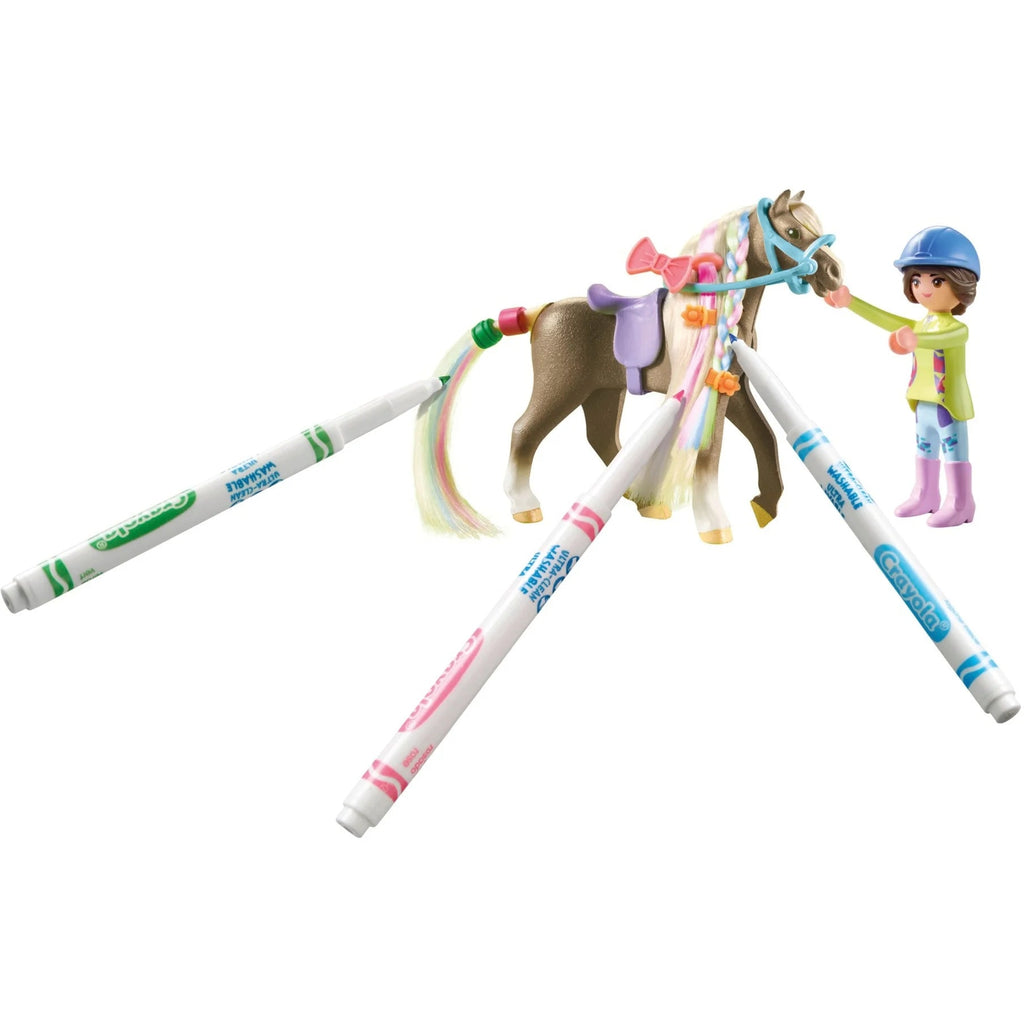 Playmobil®Horses of Waterfall - Kreativset mit Pferd und Stiften - Playmobil