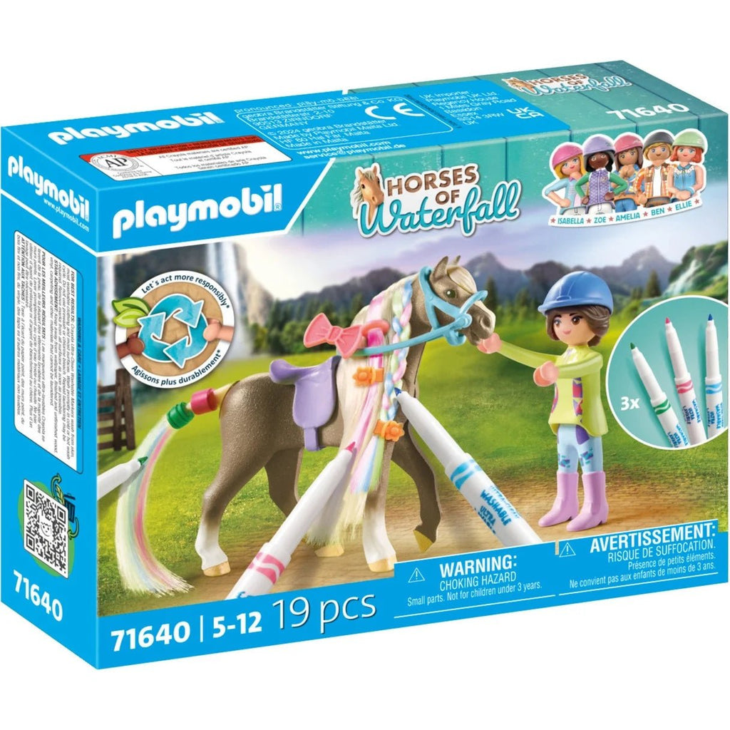 Playmobil®Horses of Waterfall - Kreativset mit Pferd und Stiften - Playmobil