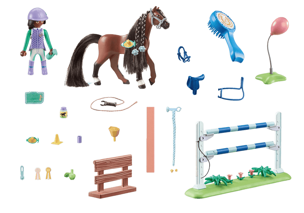 Playmobil®Horses of Waterfall - Zoe & Blaze mit Turnierparcours - Playmobil